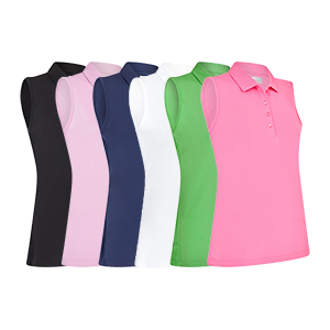 Callaway Ladies Tournament Sleeveless Polo Shirt